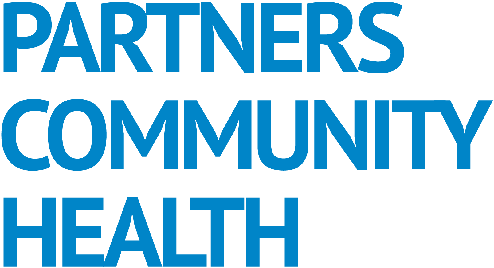 Partners Community Health main logo in the branded blue